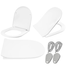 Сидіння Для Унітаза PP ABS FLAT WHITE REA-C6002