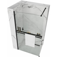 Душова Стінка REA Aero Чорний 80 + Evo KPL-7580-00652