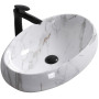 Умивальник Накладний REA Melania Shiny Aiax Marmur KPL-0992398551951
