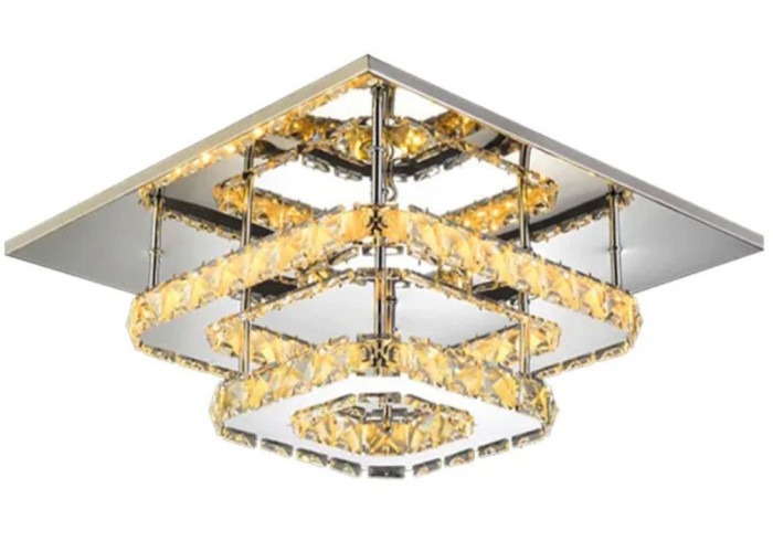 Люстра Кристал LED 24W Квадратна APP409-C APP410-C OSW-65007