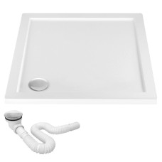 Душовий Піддон + сифон REA EGO Slim 80x80x5 REA-K011P