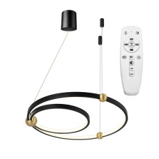 Люстра Чорний Ring LED + Пульт APP692-30-50 OSW-06095