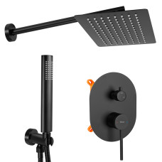 Душовий Гарнітур REA OVAL Чорний BOX REA-P8467