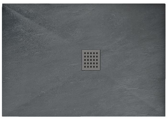 Душовий Піддон REA ROCK 80x100x3,5 Сірий REA-K4582