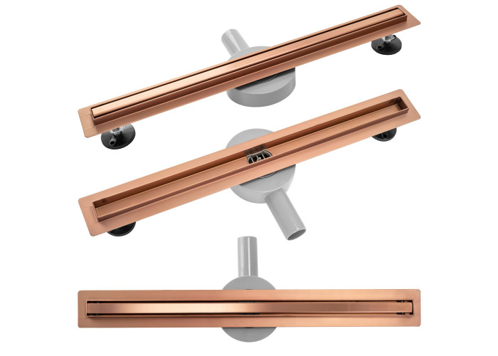 Трап для Душа REA NEO SLIM PRO Мідь Мат 80 REA-G0653