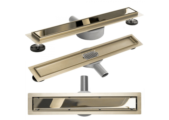 Трап для Душа Rea Pure Neo Mirror Золото Pro 80 REA-G5601