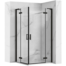 Душова Кабіна REA Hugo Double Чорний 90x90 REA-K6601