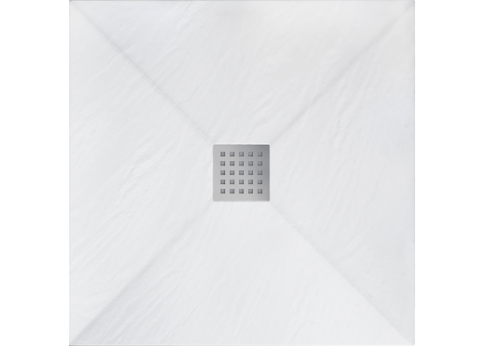 Душовий Піддон REA Білий Rock 90x90 REA-K5580