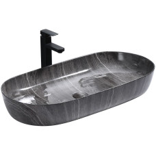 Умивальник Накладний REA CLEO 81 Shiny Grey KPL-099236583114