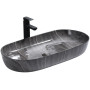 Умивальник Накладний REA CLEO 81 Shiny Grey KPL-099236583114