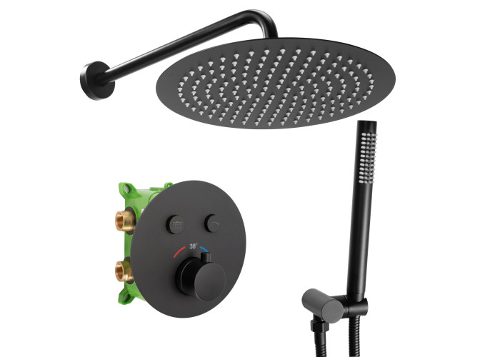 Душовий Гарнітур REA MILER Чорний Мат + BOX REA-P6713