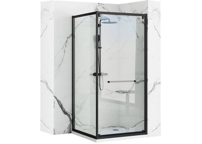 Душова Кабіна REA Space In Чорний 90x90 REA-K8881