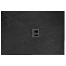 Душовий Піддон REA Чорний Rock 80x100 REA-K4578
