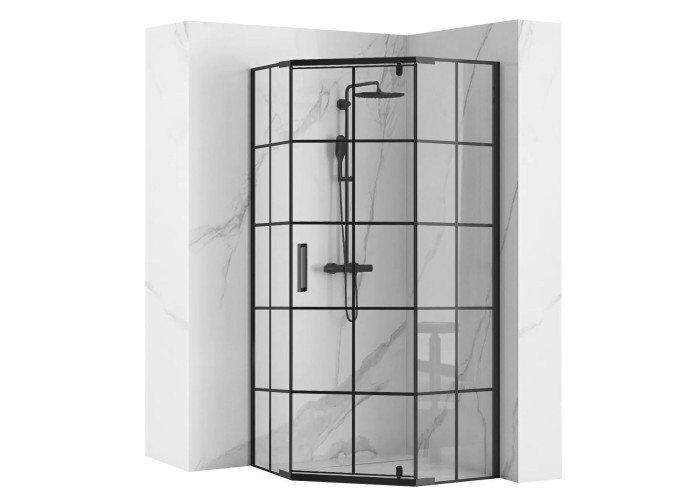Душова Кабіна REA HEX 90x90 + Душевий Піддон 90x90 KPL-8979-8544