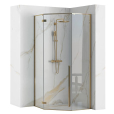 Душова Кабіна REA Diamond Золото 90x90 REA-K4904