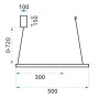Люстра Чорний Ring LED + Пульт APP692-30-50 OSW-06095