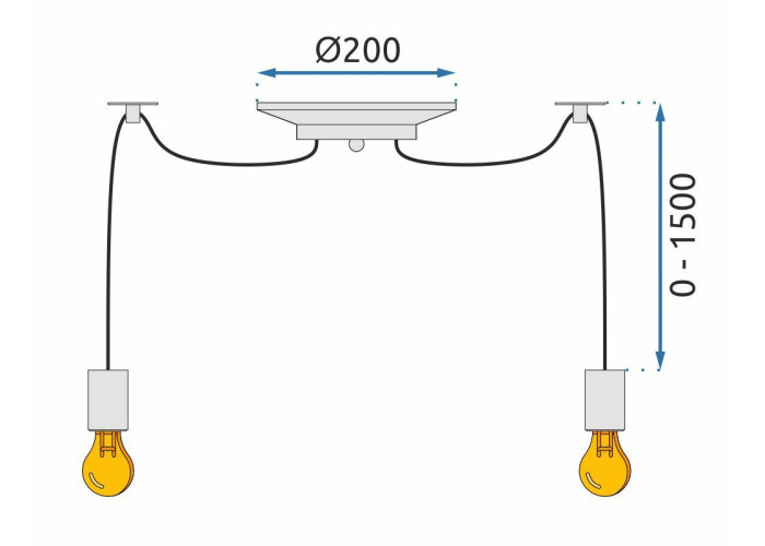 Люстра E27 LED APP682-10CP OSW-07866