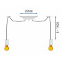 Люстра E27 LED APP682-10CP OSW-07866