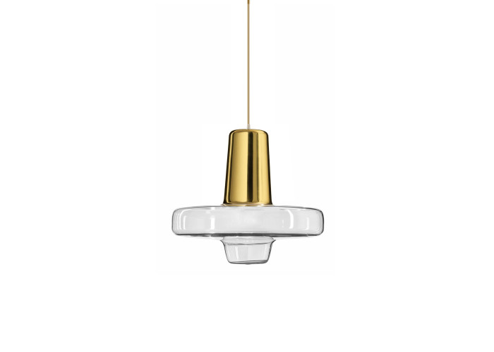Люстра Скляна Метал Золото LED APP553-1CP OSW-08633