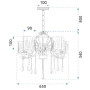 Люстра з Кристалами APP958-5CP OSW-07004