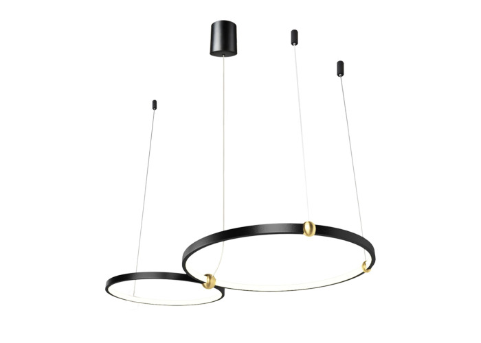 Люстра Чорний Ring LED + Пульт APP763-30-50 OSW-00786