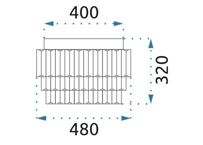 Кристал Люстра LED APP776-1C OSW-05027