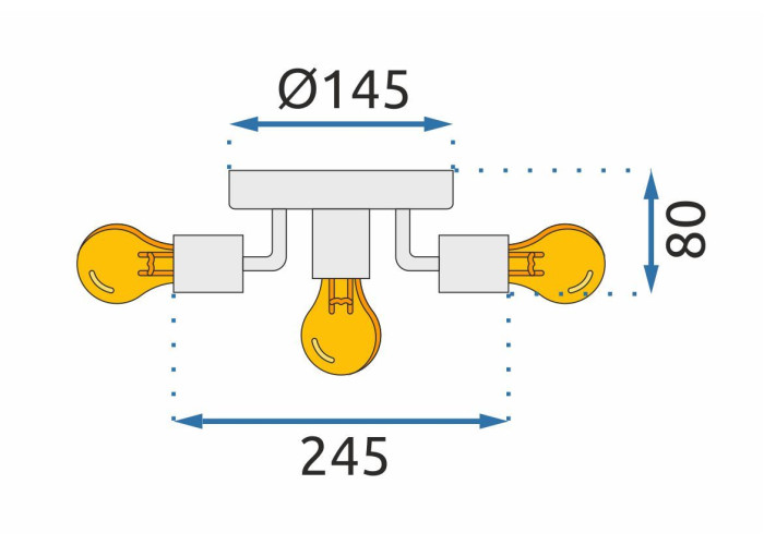 Люстра Метал Білий APP706-5c OSW-05205