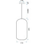 Люстра Стельова LED Скляна APP442-CP