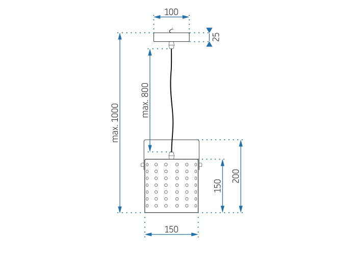 Люстра APP956-1CP Чорний OSW-03210