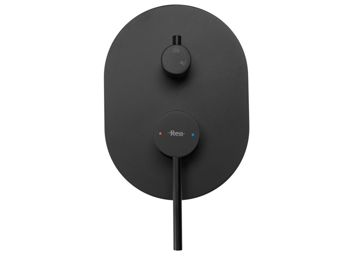 Душовий Гарнітур REA OVAL Чорний BOX REA-P8467