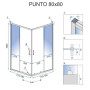 Душова Кабіна REA PUNTO 80x80 Хром REA-K0863