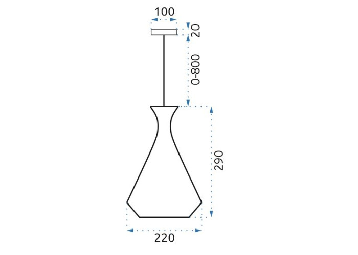 Люстра APP222-1CP OSW-00410