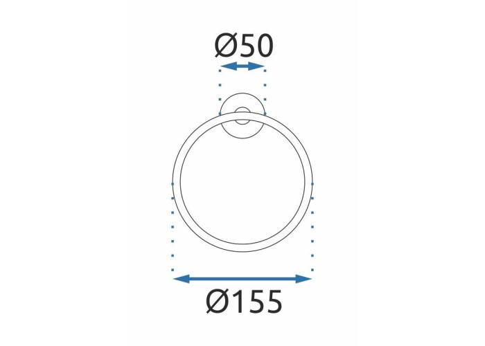 Вішалка для ванної чорна 332915A MIST 05 REA-06904