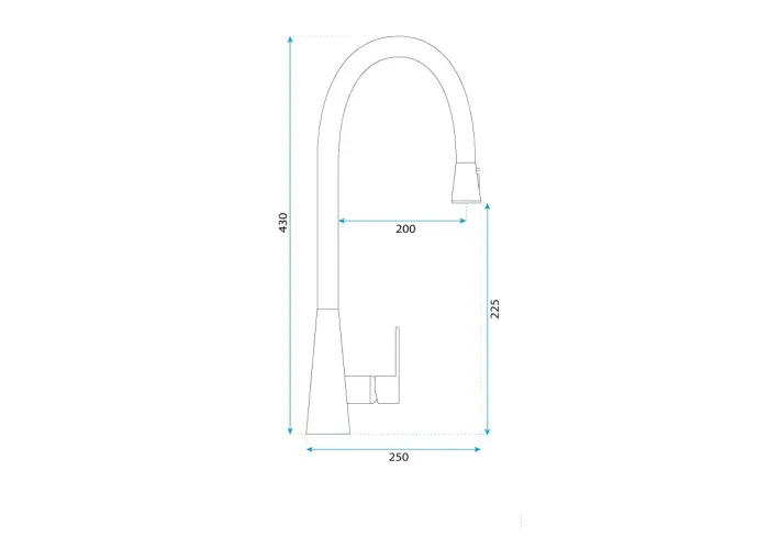 Змішувач для Кухні REA Mild Золото REA-B4802