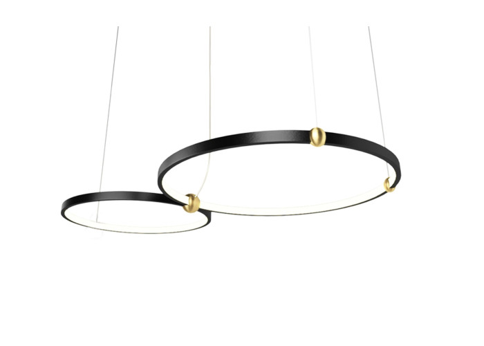 Люстра Чорний Ring LED + Пульт APP763-30-50 OSW-00786