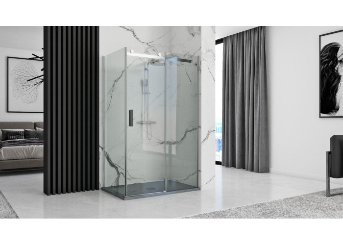 Душовий Піддон REA ROCK 80x100x3,5 Сірий REA-K4582