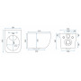 Унітаз REA MARTIN SLIM RIMLESS DUROPLAST REA-C8006