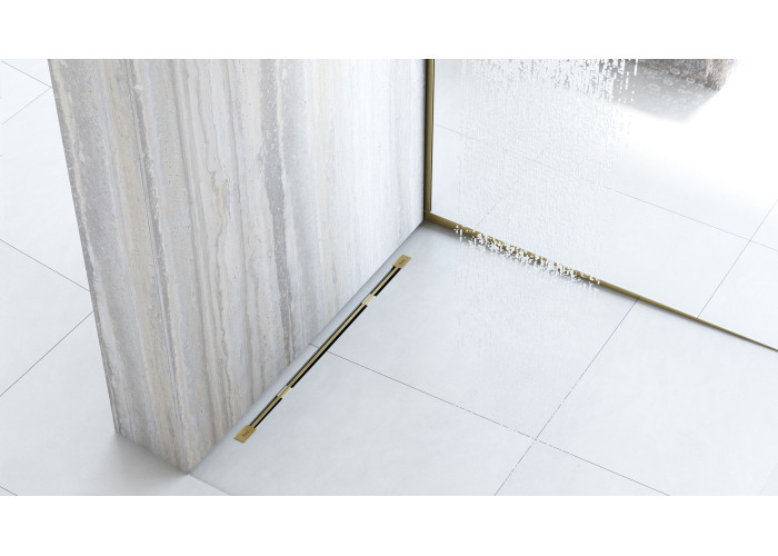 Трап для Душа Rea Neo Ultra Slim Mirror Золото Pro 80 REA-G9805