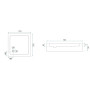 Душовий Піддон + сифон REA EGO Slim 80x80x5 REA-K011P