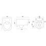 Унітаз REA Tores Rimless REA-C1001