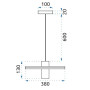 Люстра Loft APP740-3CP OSW-01105