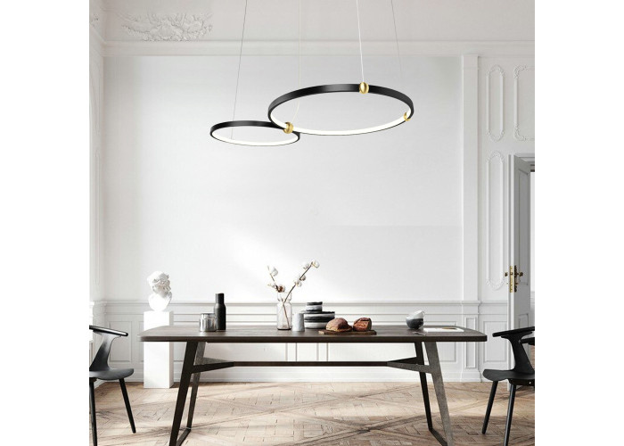 Люстра Чорний Ring LED + Пульт APP763-30-50 OSW-00786