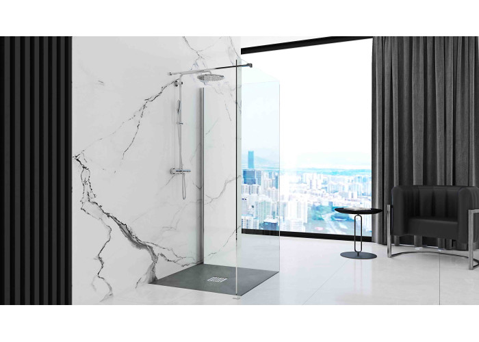 Душовий Піддон REA ROCK 90x90x3,5 Сірий REA-K4585