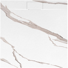 Душовий Піддон Bazalt CARRARA Білий 90x90 REA-K7002