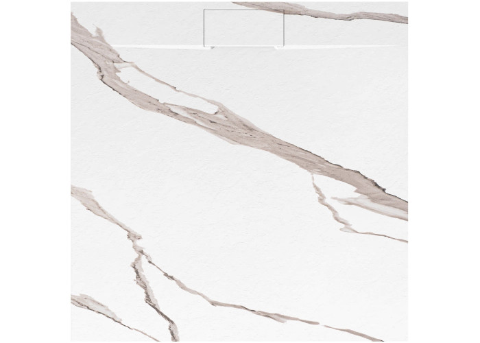 Душовий Піддон Bazalt CARRARA Білий 90x90 REA-K7002