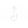 Люстра Скляна Amber APP432-1CP OSW-00561