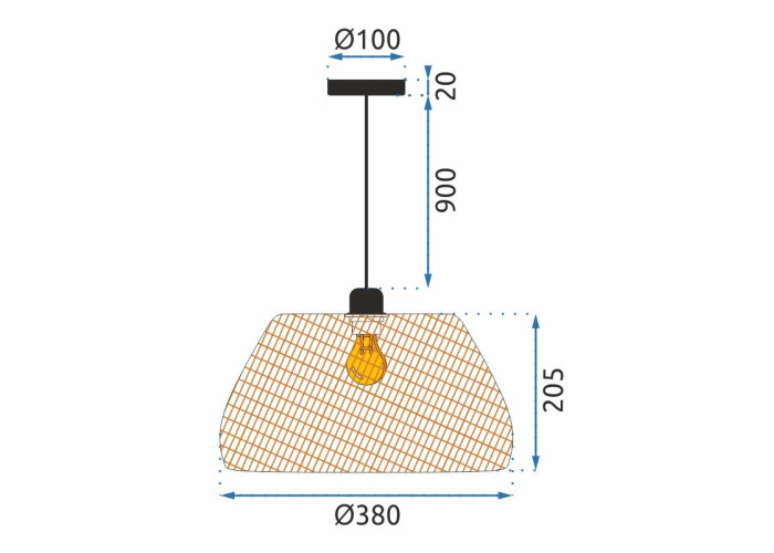 Люстра NATURAL APP886-1CP OSW-05246
