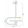 Люстра LED Чорний APP589-1CP OSW-08790