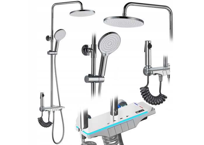 Душовий Гарнітур REA Savio Led Хром REA-P8544