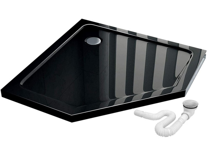 Душова Кабіна Rea Axin 90x90 + Душевий Піддон Чорний 90x90 KPL-K8779-8543